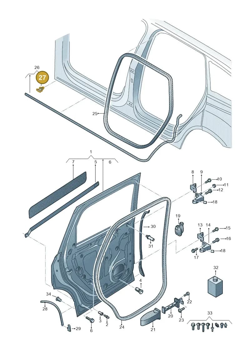4M0839069 — Audi Q7 (2015-2025) diagram 859833100, position 27