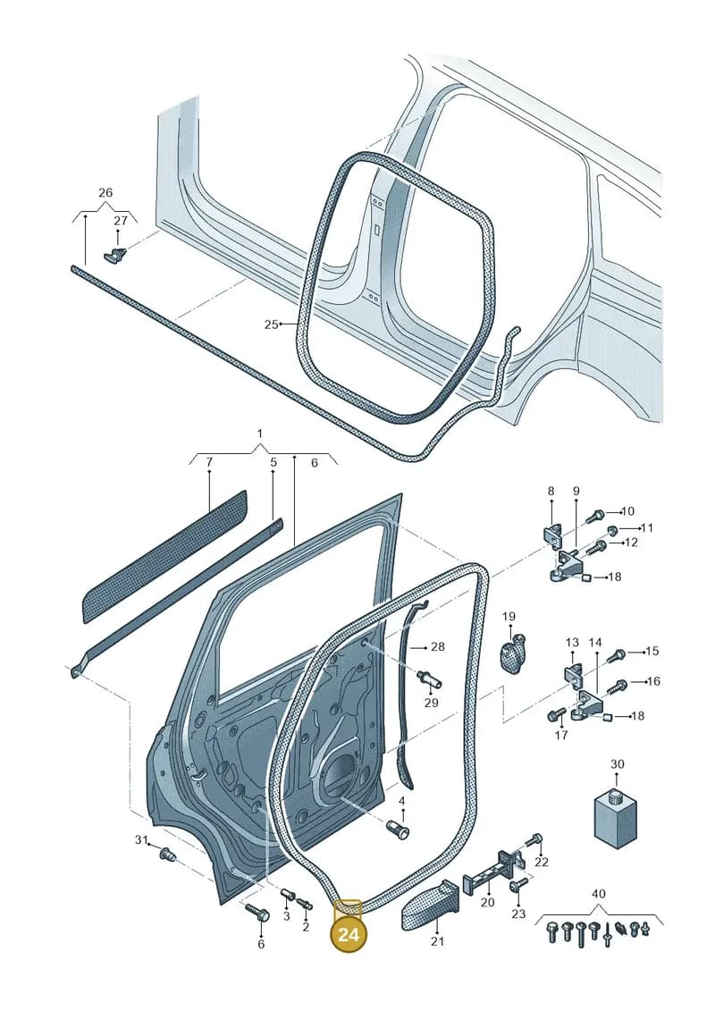 4M0839911E — Audi Q7 (2015-2025) diagram 859833013, position 24