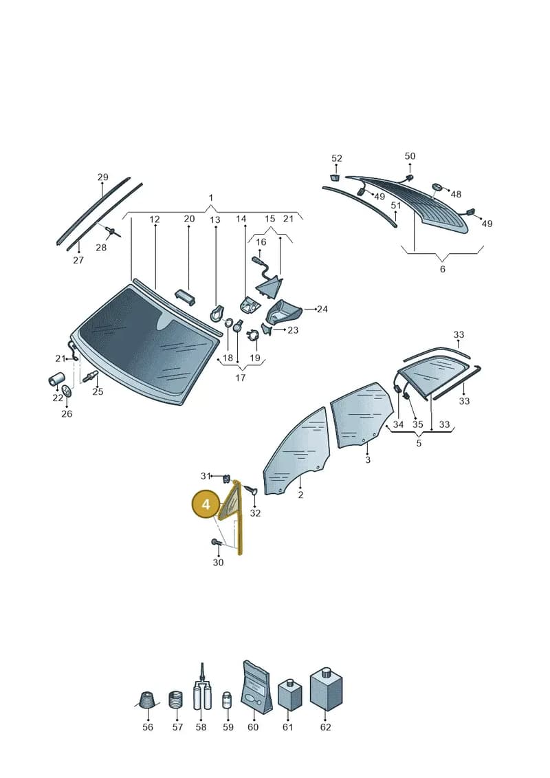 4M0845113E — Audi Q7 (2015-2025) diagram 859845000, position 4