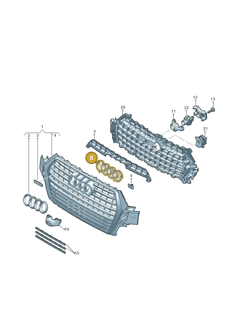 4M0853169C — Audi Q7 (2015-2025) diagram 859853400, position 8