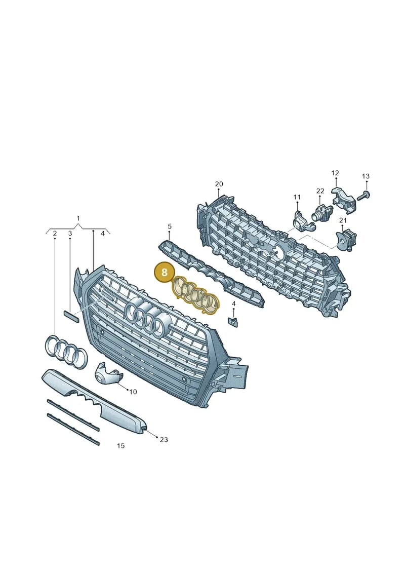 4M0853169C — Audi Q7 (2015-2025) diagram 859853300, position 8