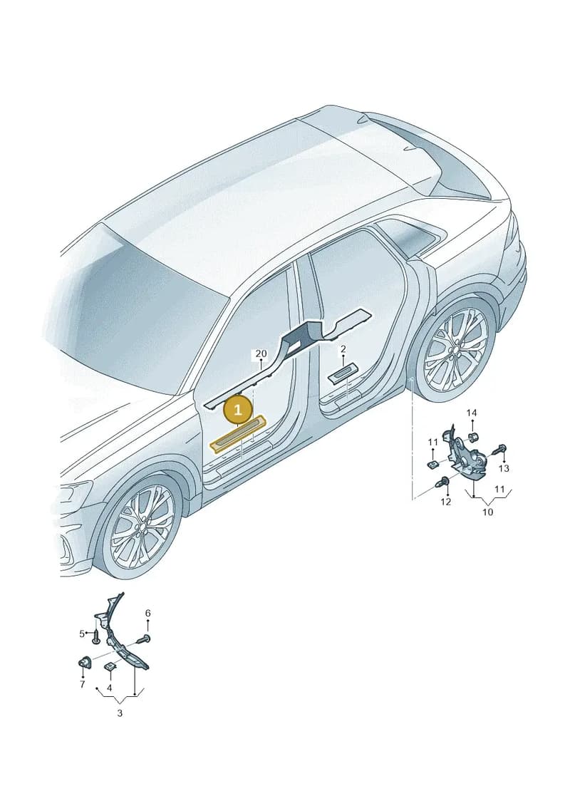 4M0853373A9B9 — Audi Q8 (2018-2025) diagram 429853000, position 1