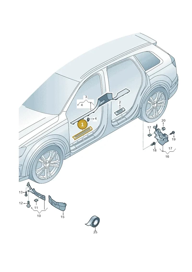4M0853373B9B9 — Audi Q7 (2015-2025) diagram 859853000, position 1