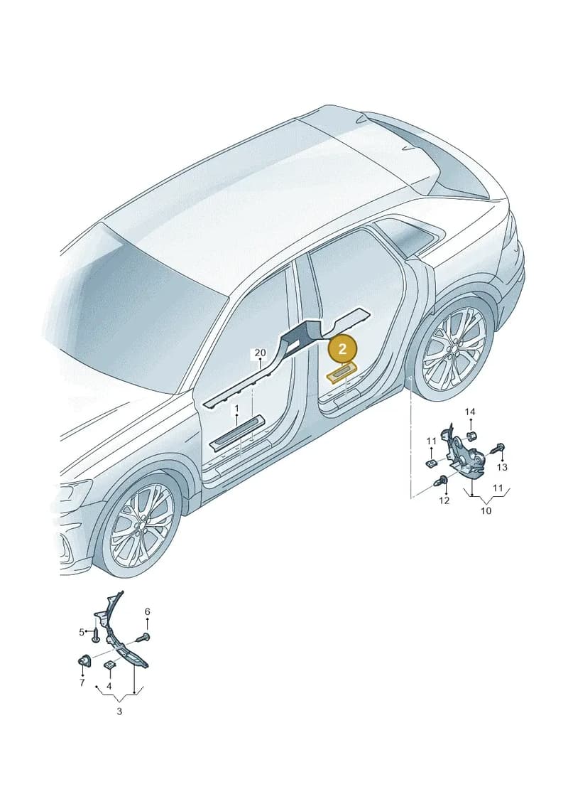 4M0853375A9B9 — Audi Q8 (2018-2025) diagram 429853000, position 2