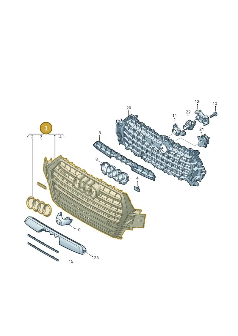 4M0853651KRP5 — Audi Q7 (2015-2025) diagram 859853300, position 1