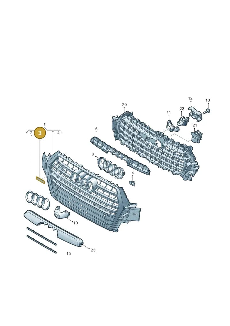 4M0853736 — Audi Q7 (2015-2025) diagram 859853300, position 3
