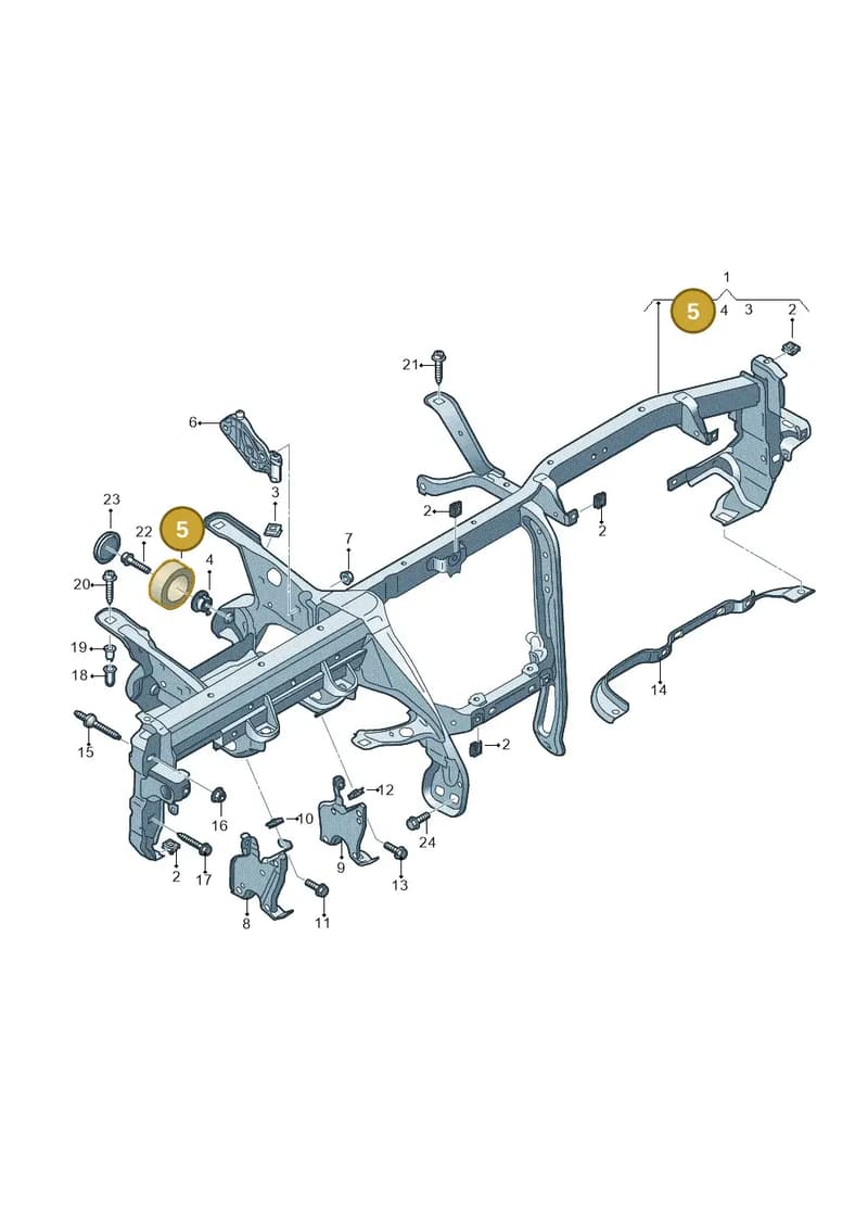 4M0857870 — Audi A8 (2017-2025) diagram 838857000, position 5