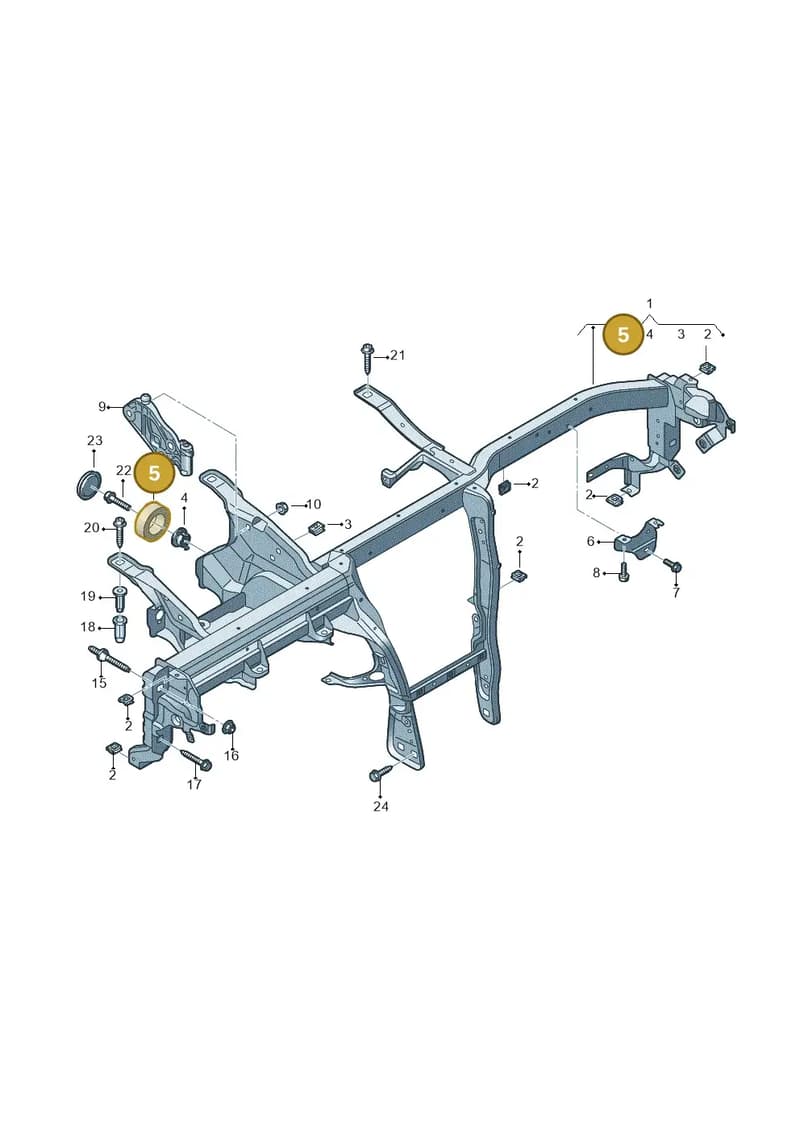 4M0857870 — Audi RS Q8 (2019-2025) diagram 429857000, position 5