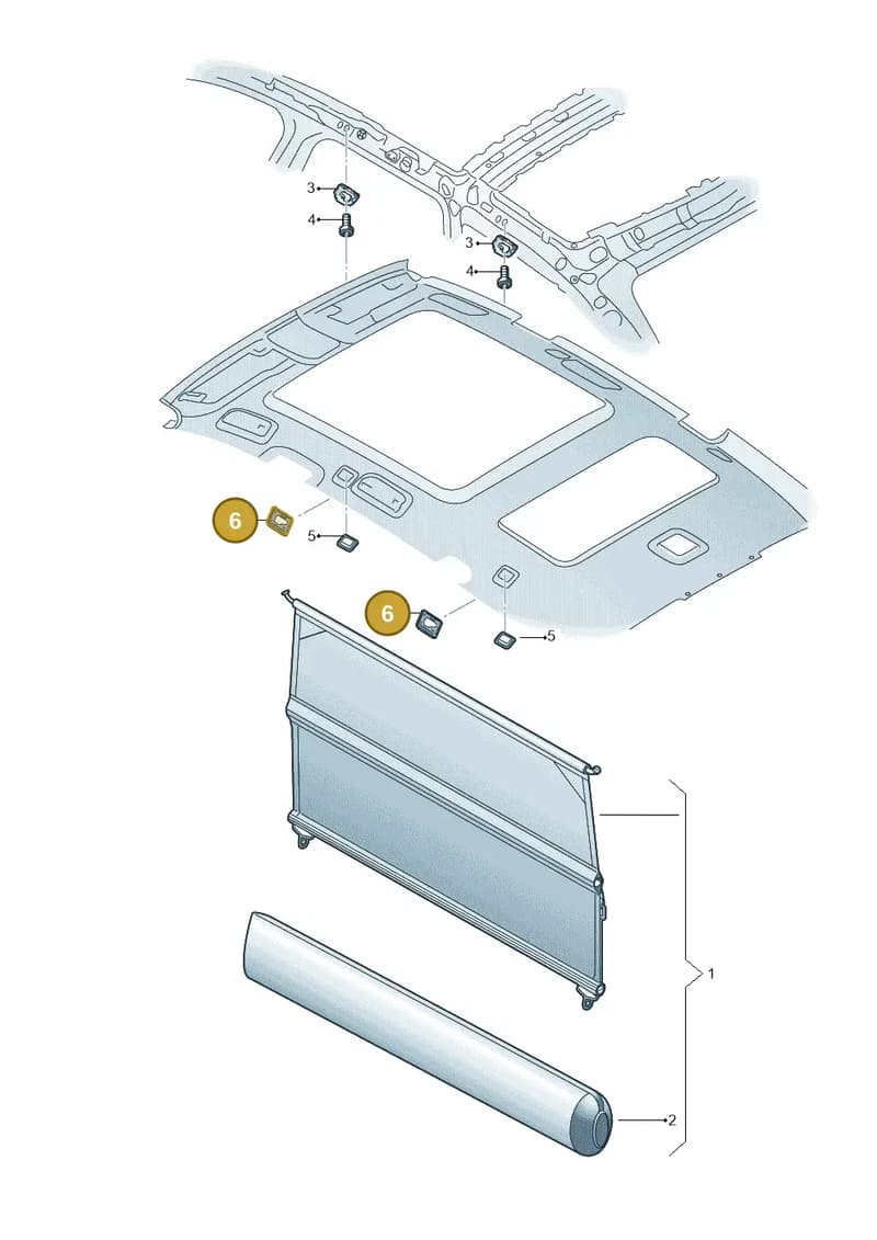 4M0861305A4PK — Audi Q7 (2015-2025) diagram 859861100, position 6