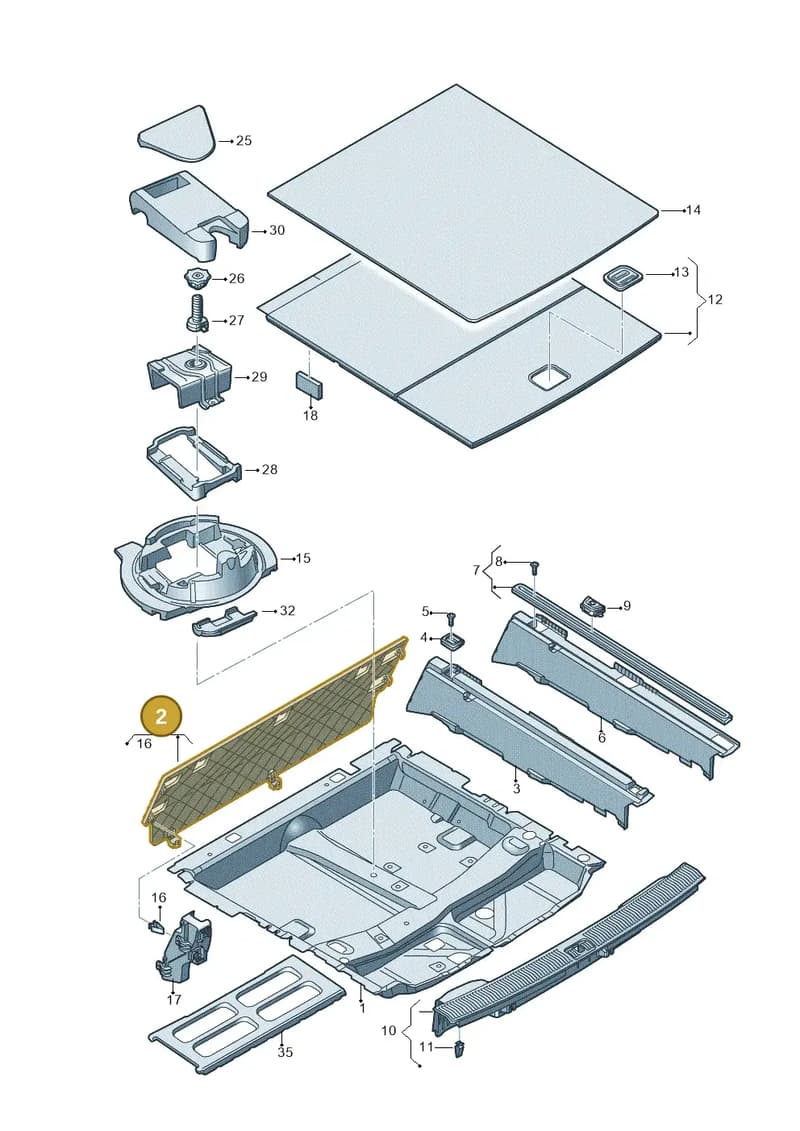 4M0861486G4PK — Audi Q7 (2015-2025) diagram 859863800, position 2
