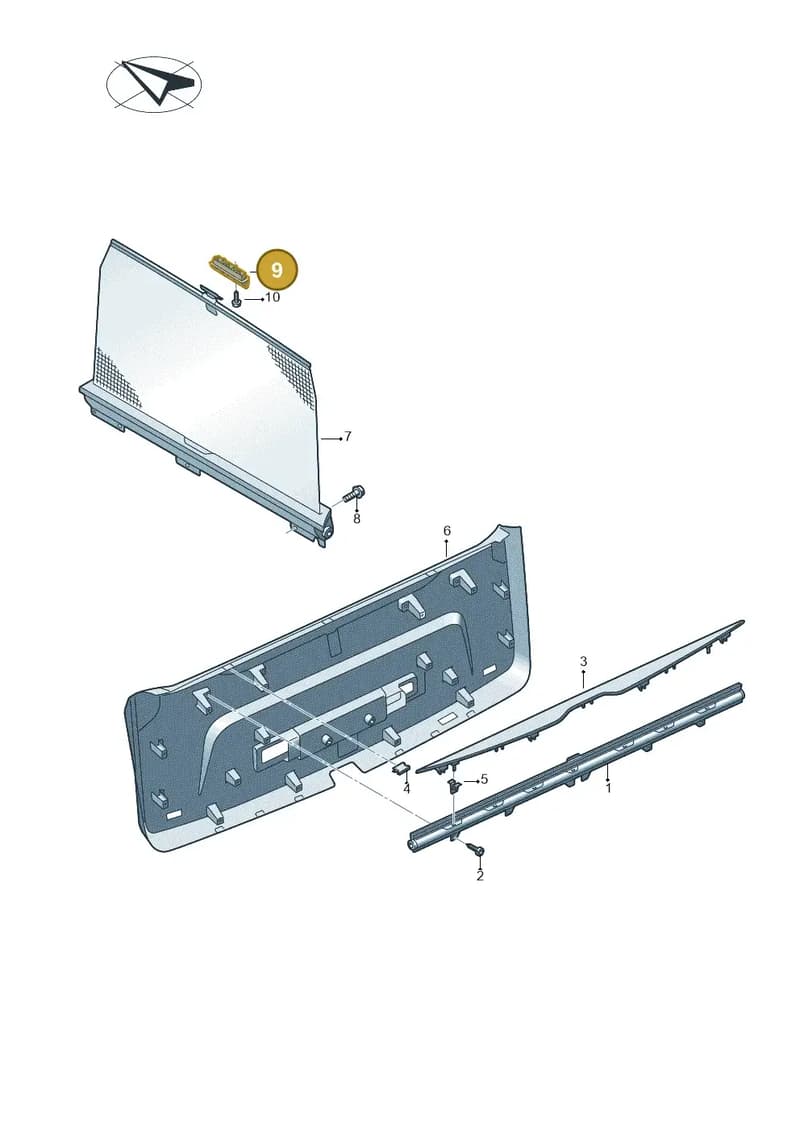 4M0861789B4PK — Audi Q7 (2015-2025) diagram 859861000, position 9