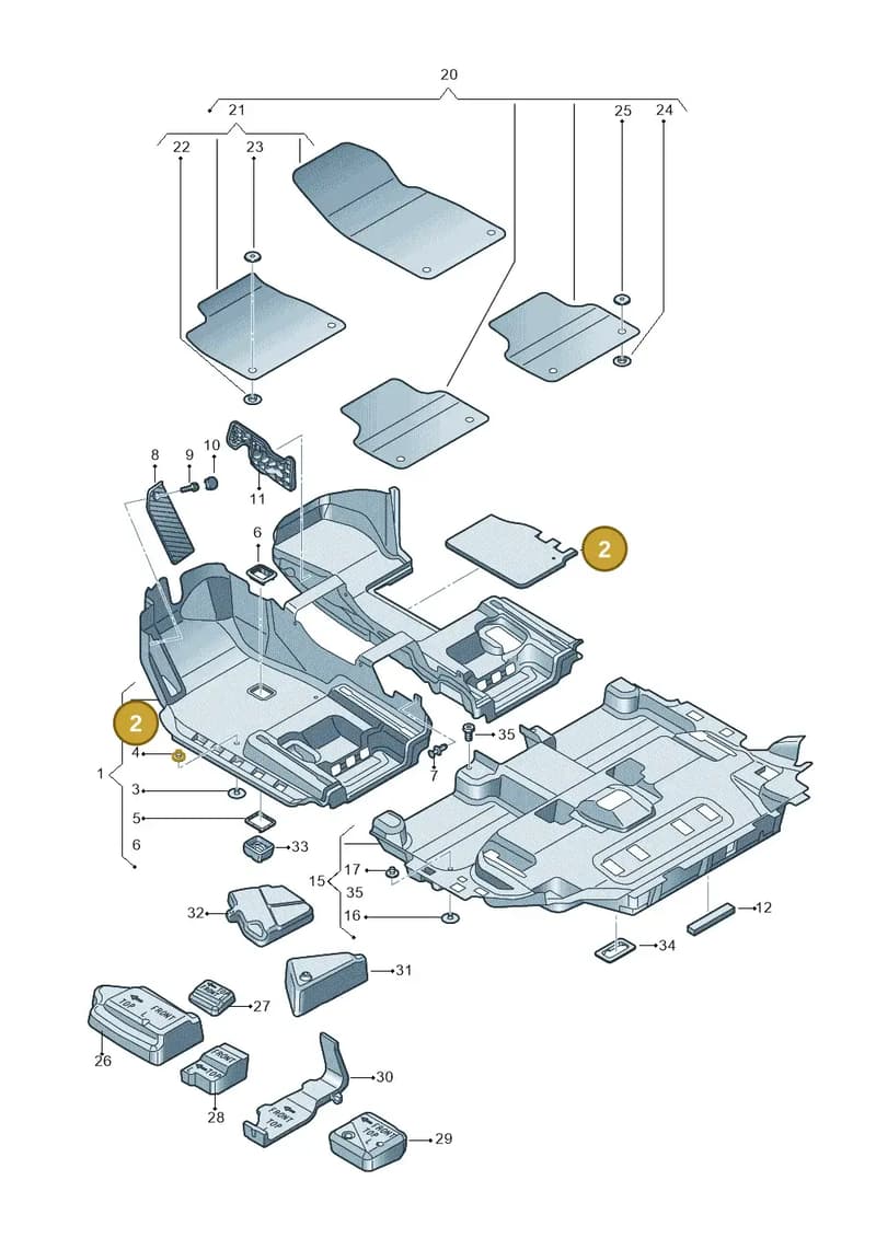 4M0863080B2OY — Audi Q7 (2015-2025) diagram 859863000, position 2