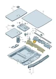 4M0863527KDS2 Audi Support Element (Granite Grey DS2)