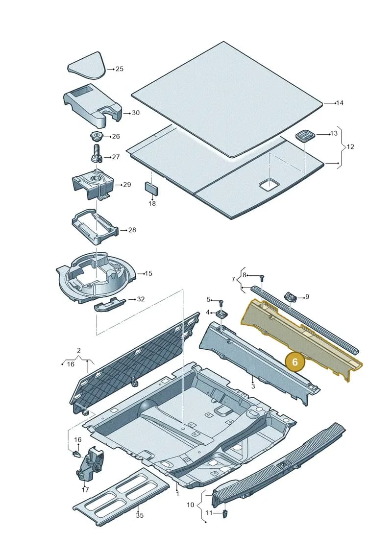4M0863528N4PK — Audi Q7 (2015-2025) diagram 859863800, position 6