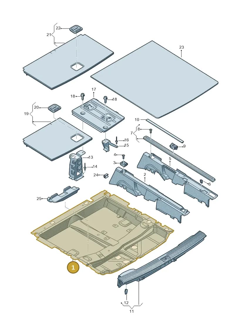 4M0863697F — Audi Q7 (2015-2025) diagram 859863850, position 1
