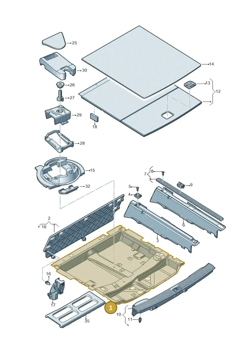 4M0863697Q — Audi Q7 (2015-2025) diagram 859863800, position 1