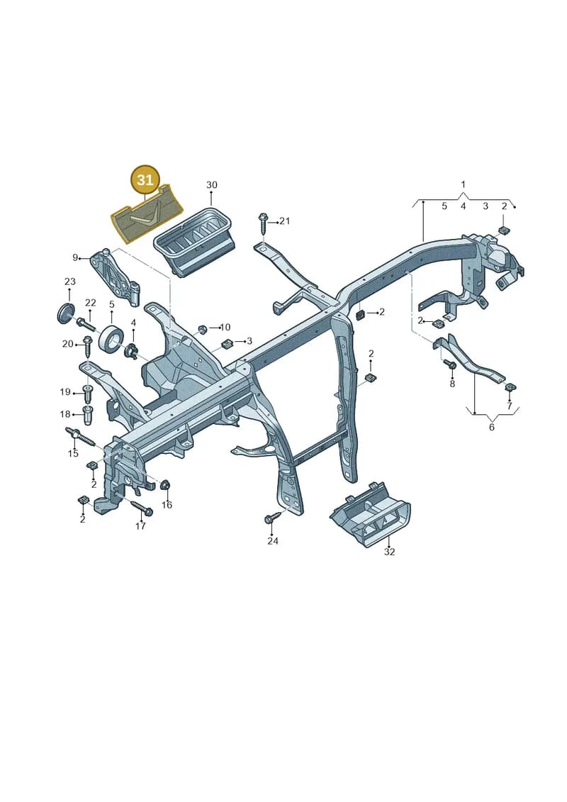 4M0863873 — Audi Q7 (2015-2025) diagram 859857000, position 31