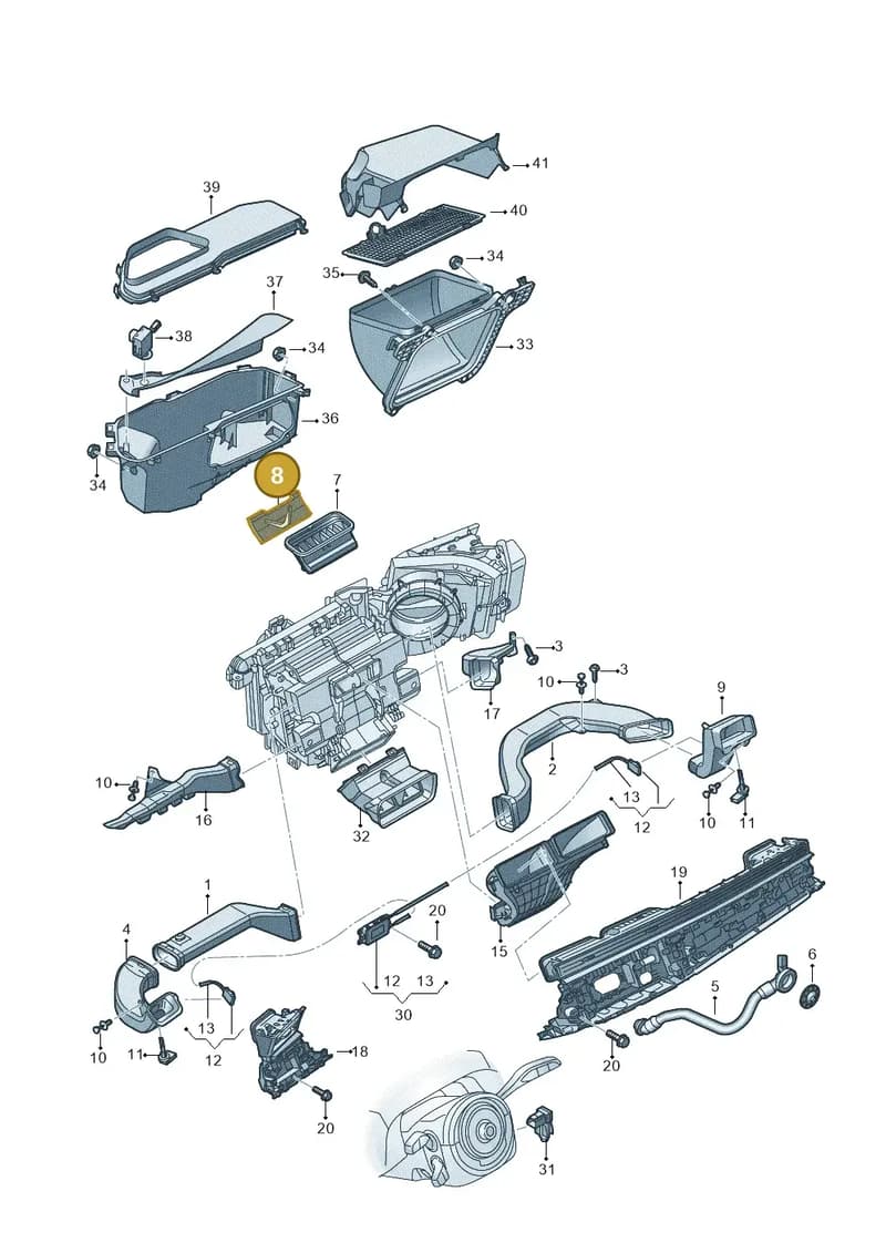 4M0863873 — Audi RS Q8 (2019-2025) diagram 429819010, position 8