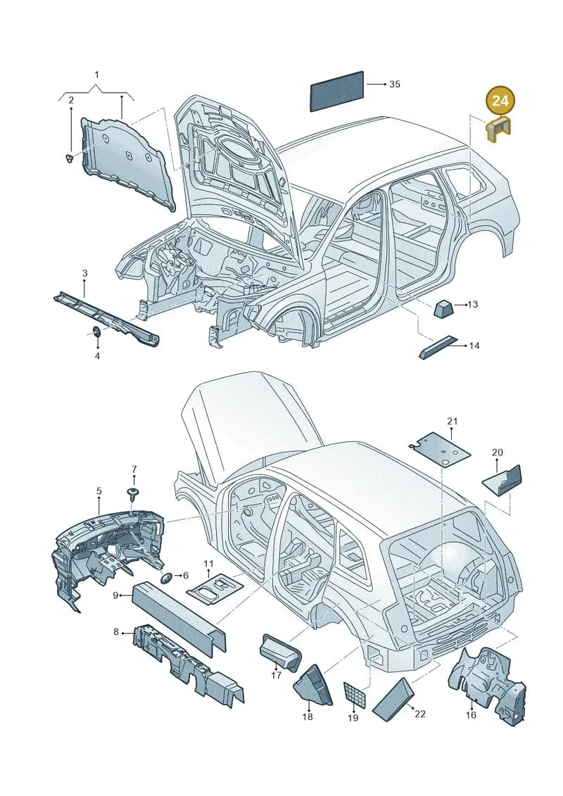 4M0863912 — Audi Q7 (2015-2025) diagram 859863200, position 24