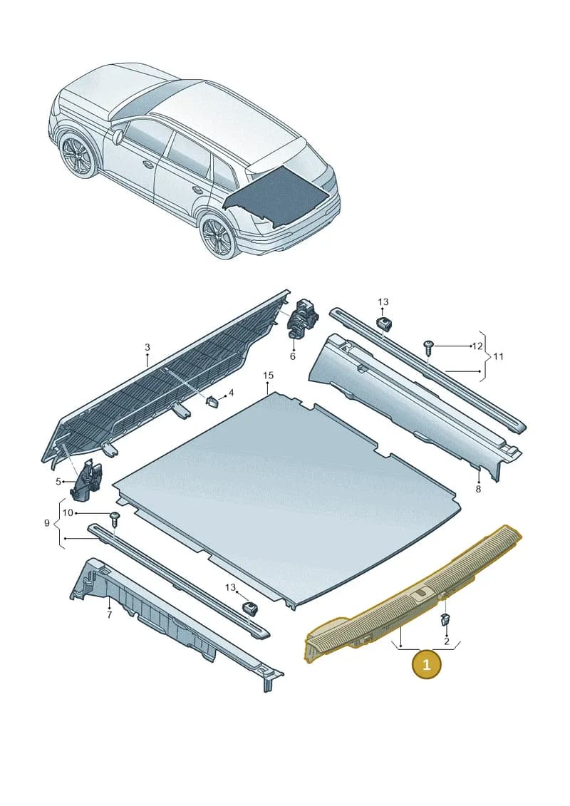4M0864483P4PK — Audi Q7 (2015-2025) diagram 859863082, position 1