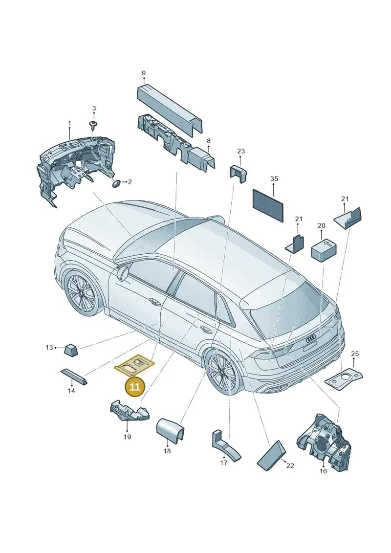 4M0864863B — Audi RS Q8 (2019-2025) diagram 429863020, position 11