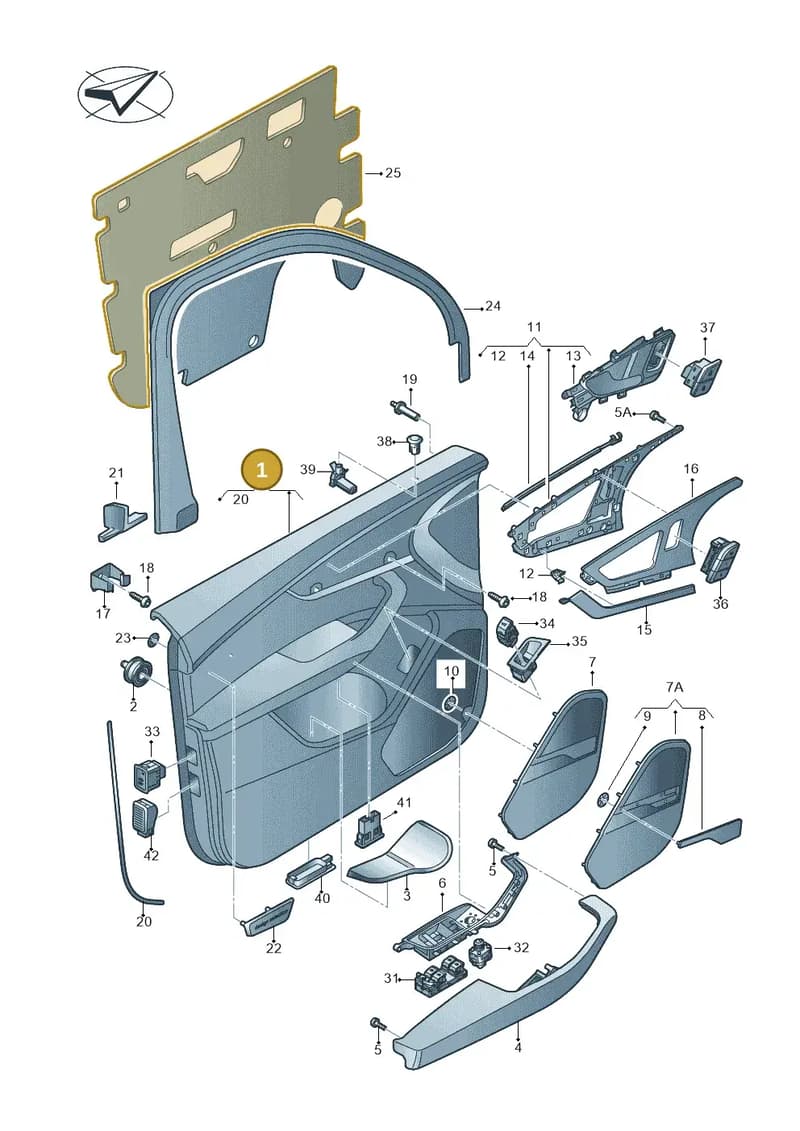 4M0867103AWFA — Audi Q7 (2015-2025) diagram 859867000, position 1