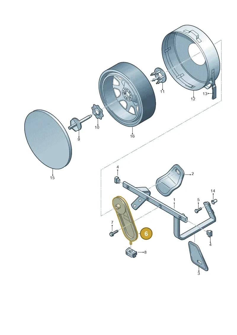 4M0867160 — Audi Q7 (2015-2025) diagram 859867950, position 6