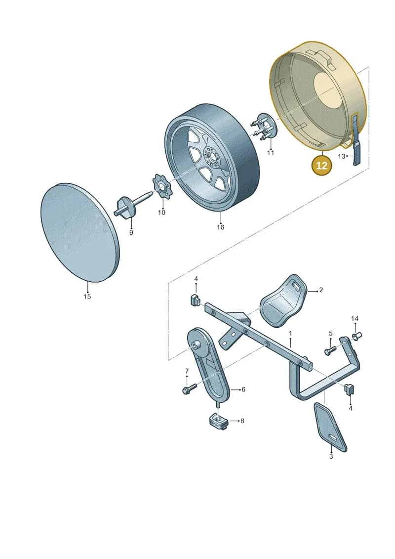 4M0867594 — Audi Q7 (2015-2025) diagram 859867950, position 12