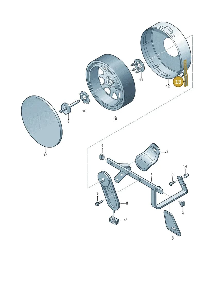 4M0867749 — Audi Q7 (2015-2025) diagram 859867950, position 13