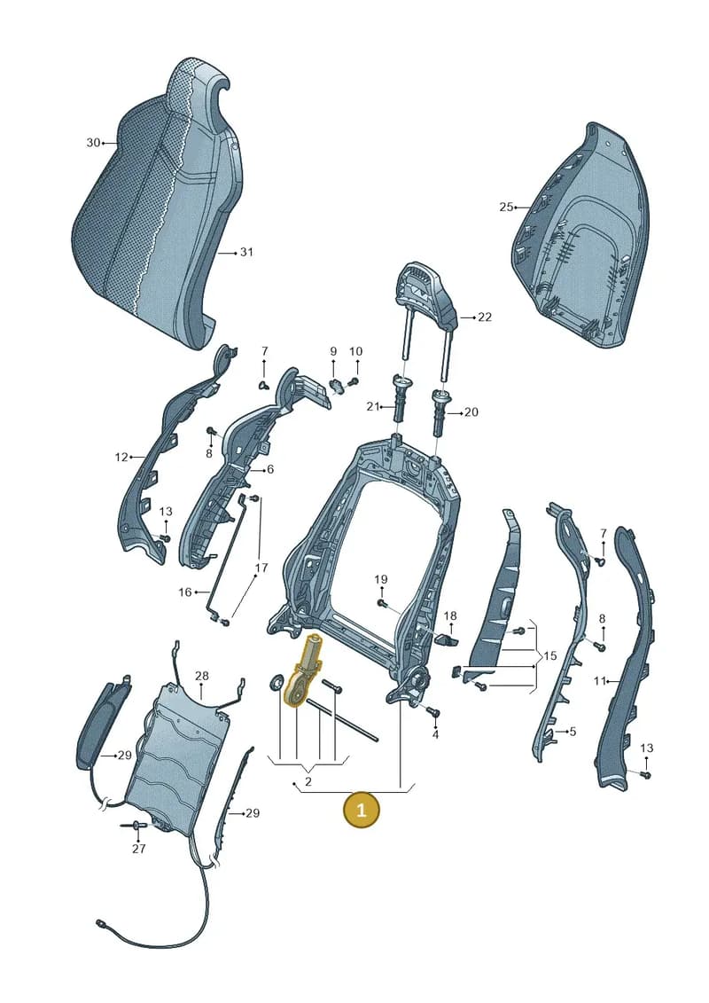 4M0881045P — Audi RS4 Avant (2017-2025) diagram 849881550, position 1
