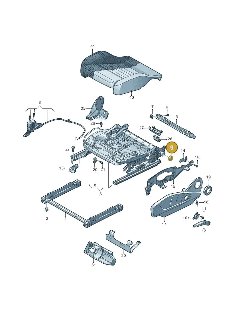 4M0881053 — Audi Q7 (2015-2025) diagram 859881000, position 9