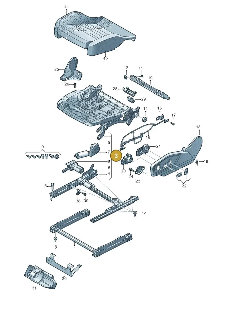 4M0881106AR — Audi Q8 (2018-2025) diagram 859881050, position 3