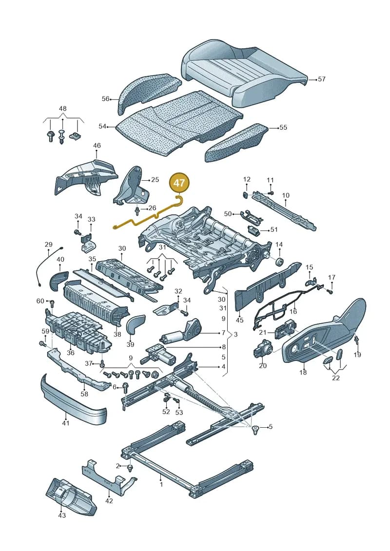 4M0881481A — Audi RS Q8 (2019-2025) diagram 859881100, position 47