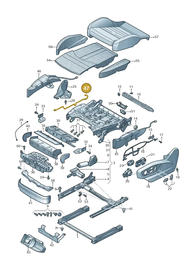 4M0881482A — Audi RS Q8 (2019-2025) diagram 859881300, position 47