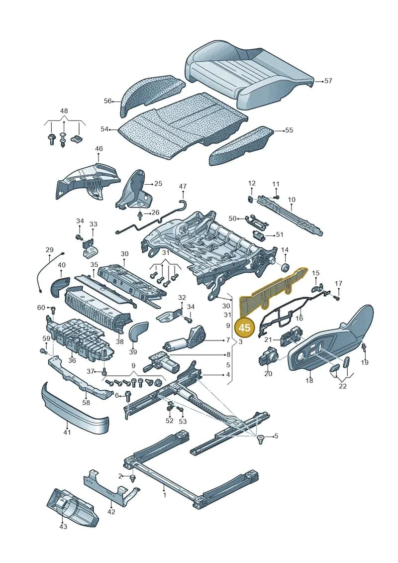 4M0881507 — Audi RS Q8 (2019-2025) diagram 859881100, position 45