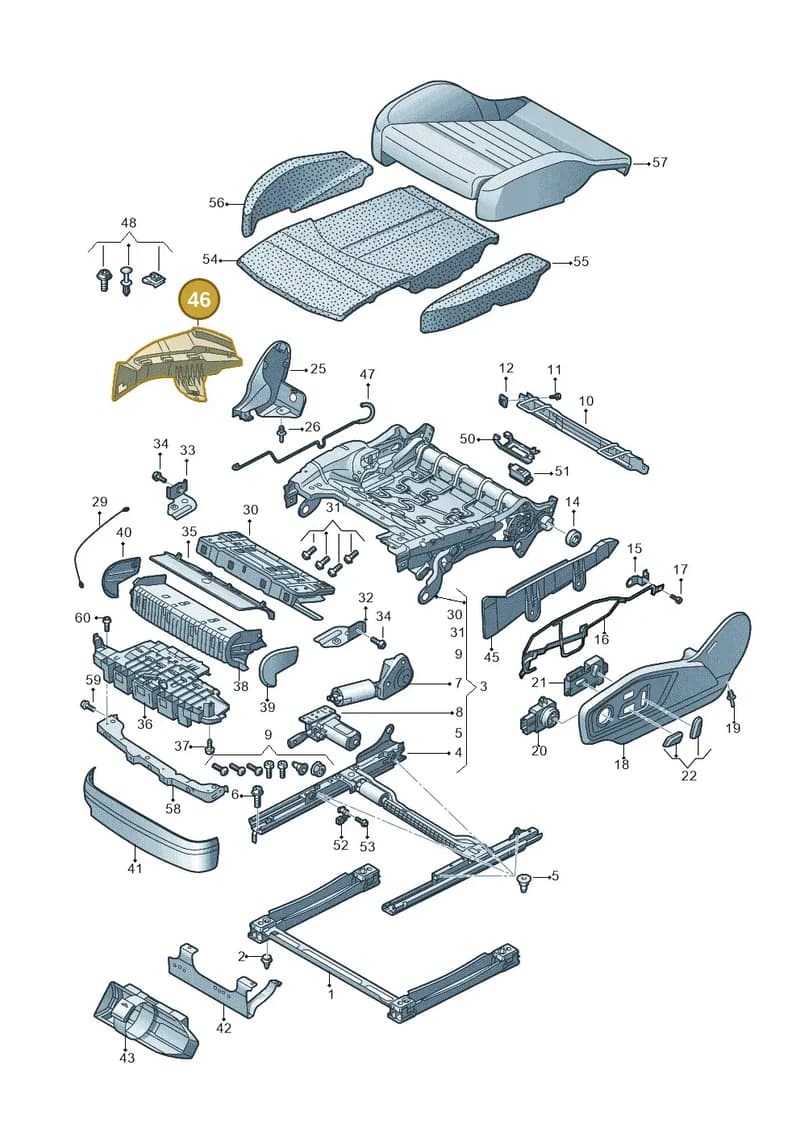 4M0881508 — Audi RS Q8 (2019-2025) diagram 859881100, position 46