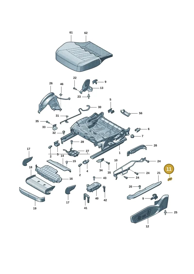 4M0881665 — Audi A7 (2021-) diagram 4kg881020, position 11