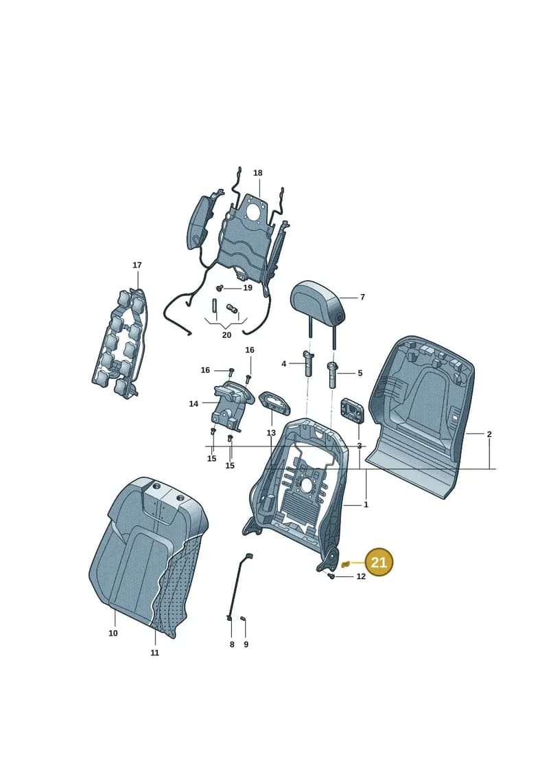 4M0881665 — Audi A7 (2021-) diagram 4kg881050, position 21