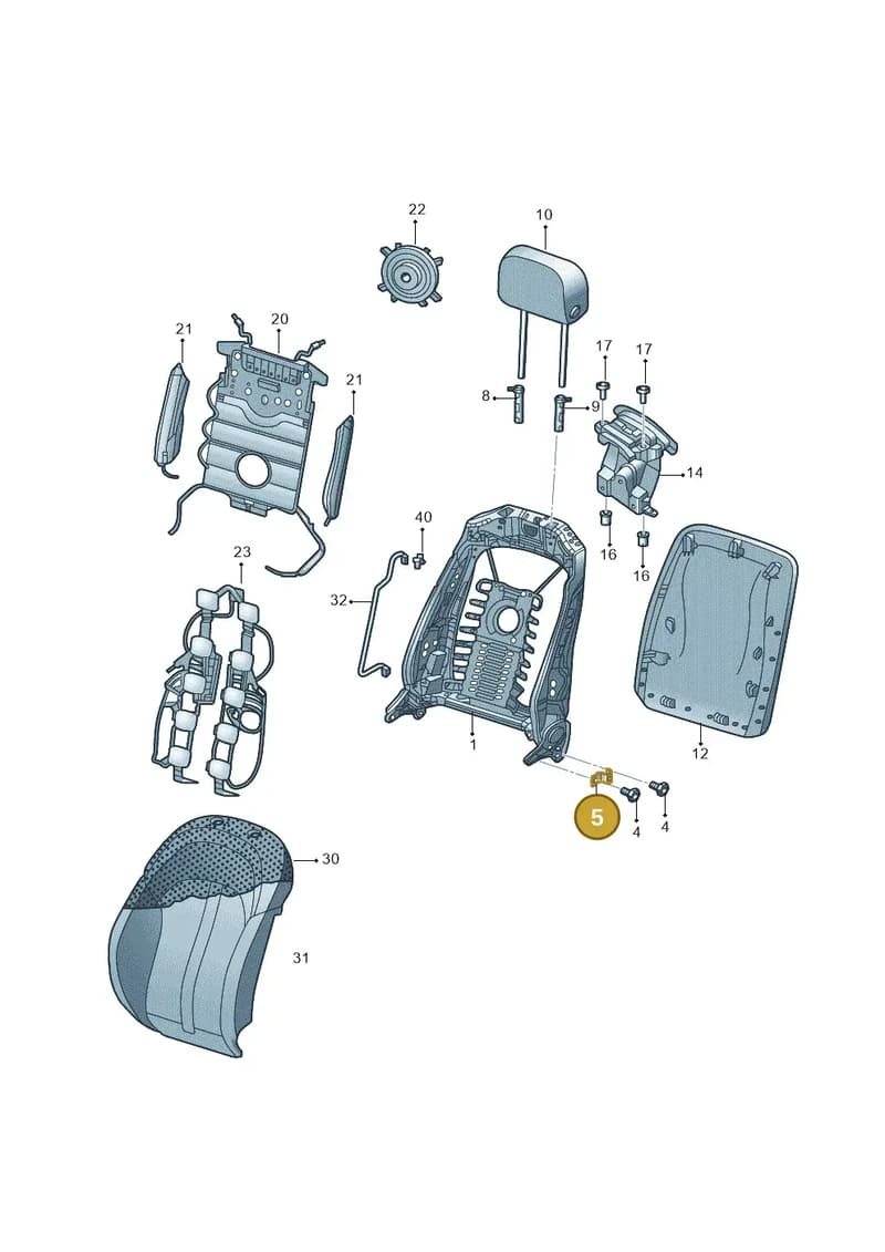 4M0881665 — Audi E-tron (2020-2023) diagram 577881510, position 5