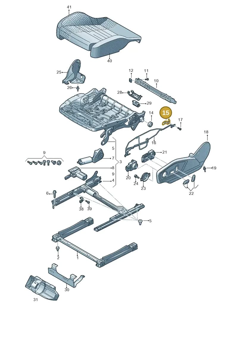 4M0881665 — Audi Q8 (2018-2025) diagram 859881050, position 15