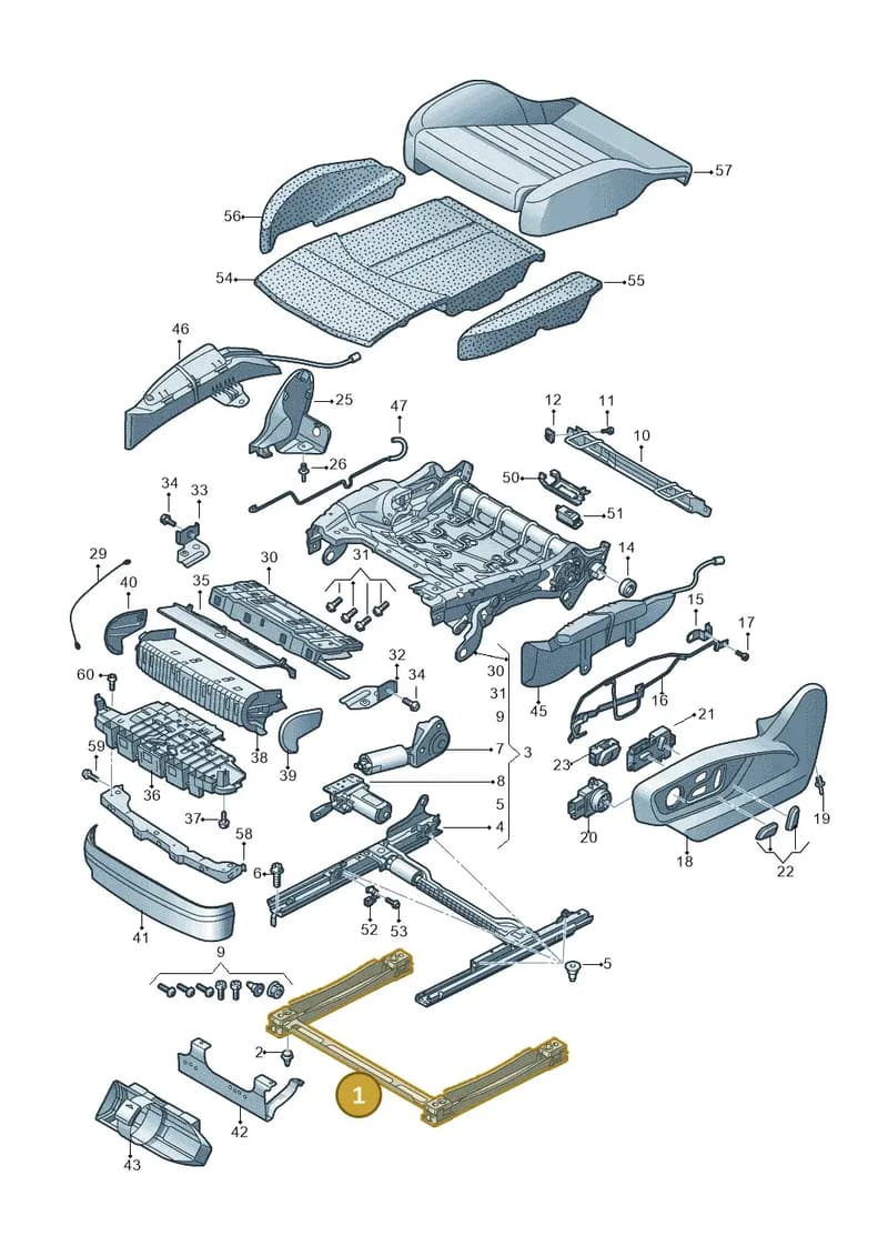 4M0881677A — Audi Q7 (2015-2025) diagram 859881300, position 1