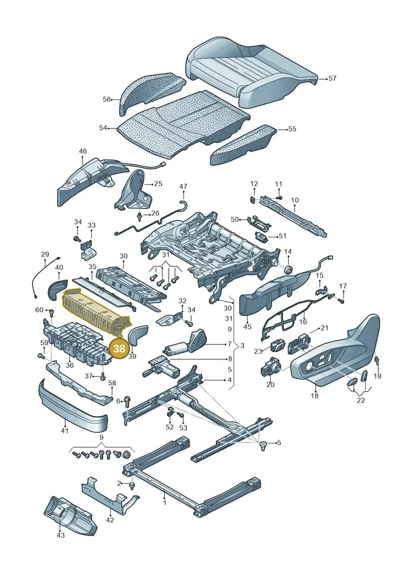 4M0881959 — Audi RS Q8 (2019-2025) diagram 859881300, position 38