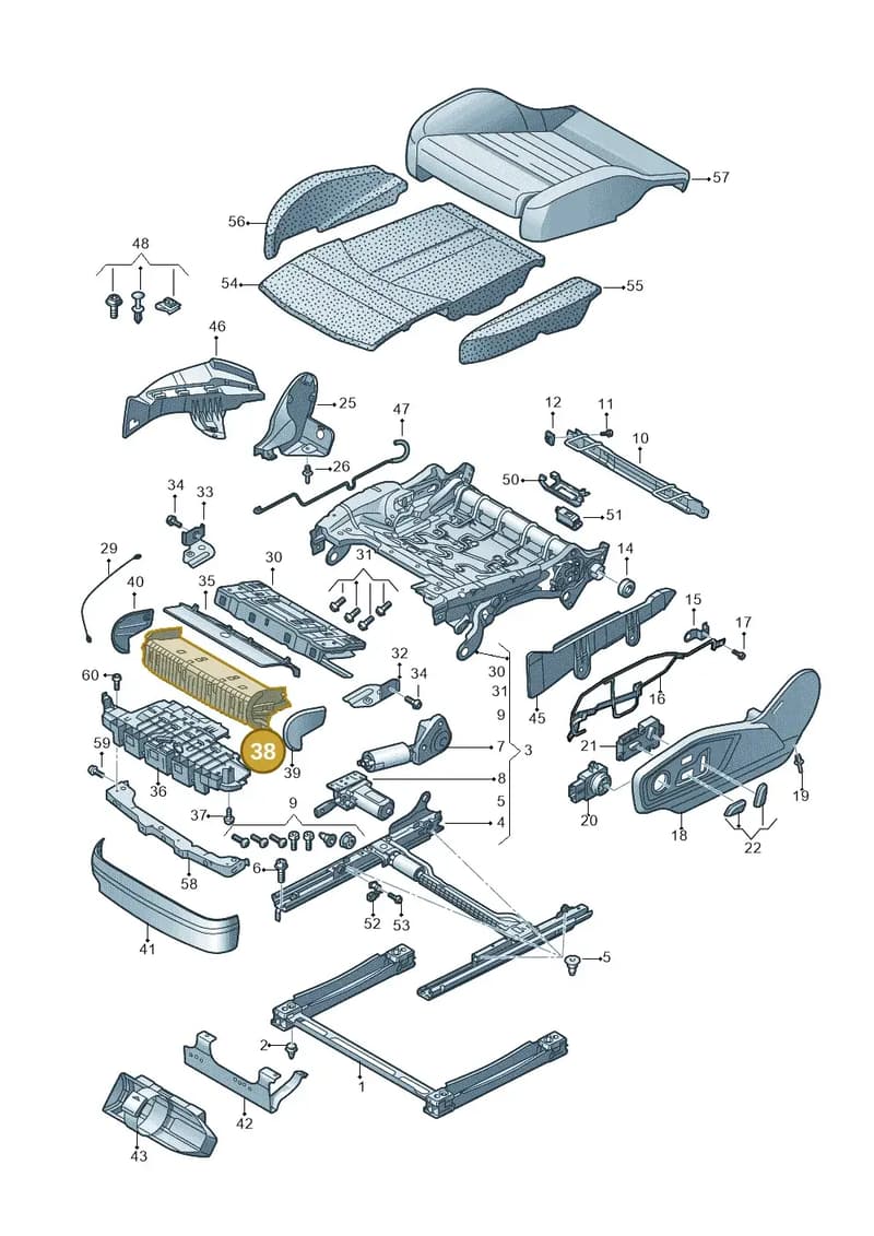4M0881959 — Audi RS Q8 (2019-2025) diagram 859881100, position 38