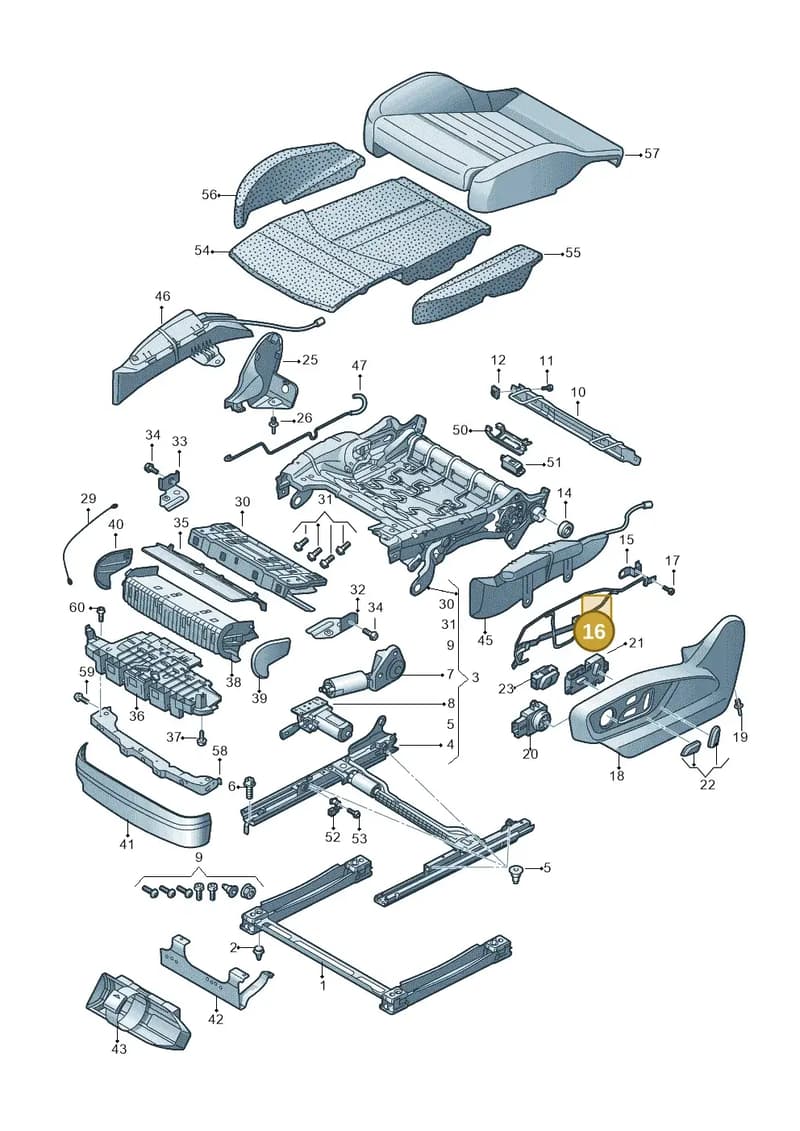 4M0882634B — Audi Q7 (2015-2025) diagram 859881300, position 16
