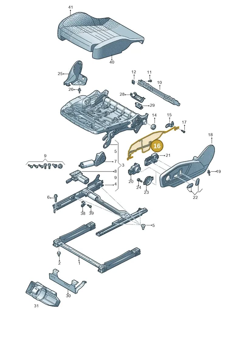 4M0882634B — Audi Q7 (2015-2025) diagram 859881050, position 16