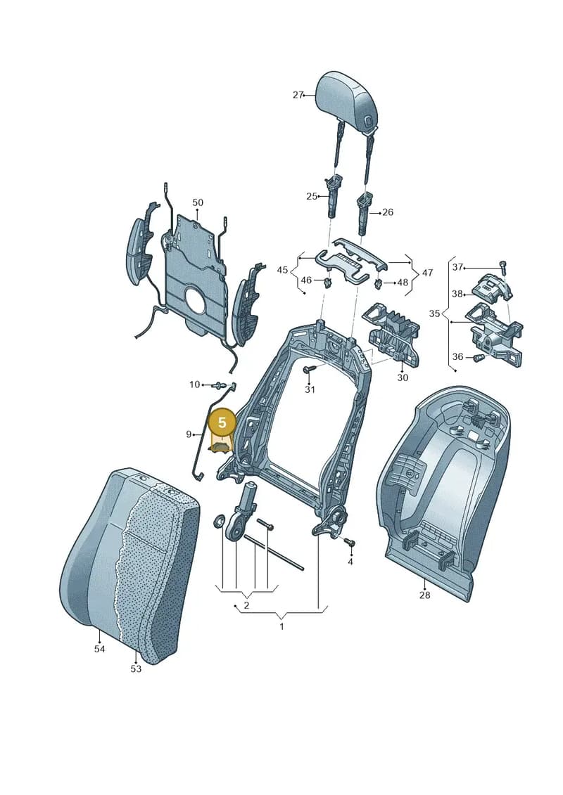 4M0882651 — Audi Q7 (2015-2025) diagram 859881520, position 5