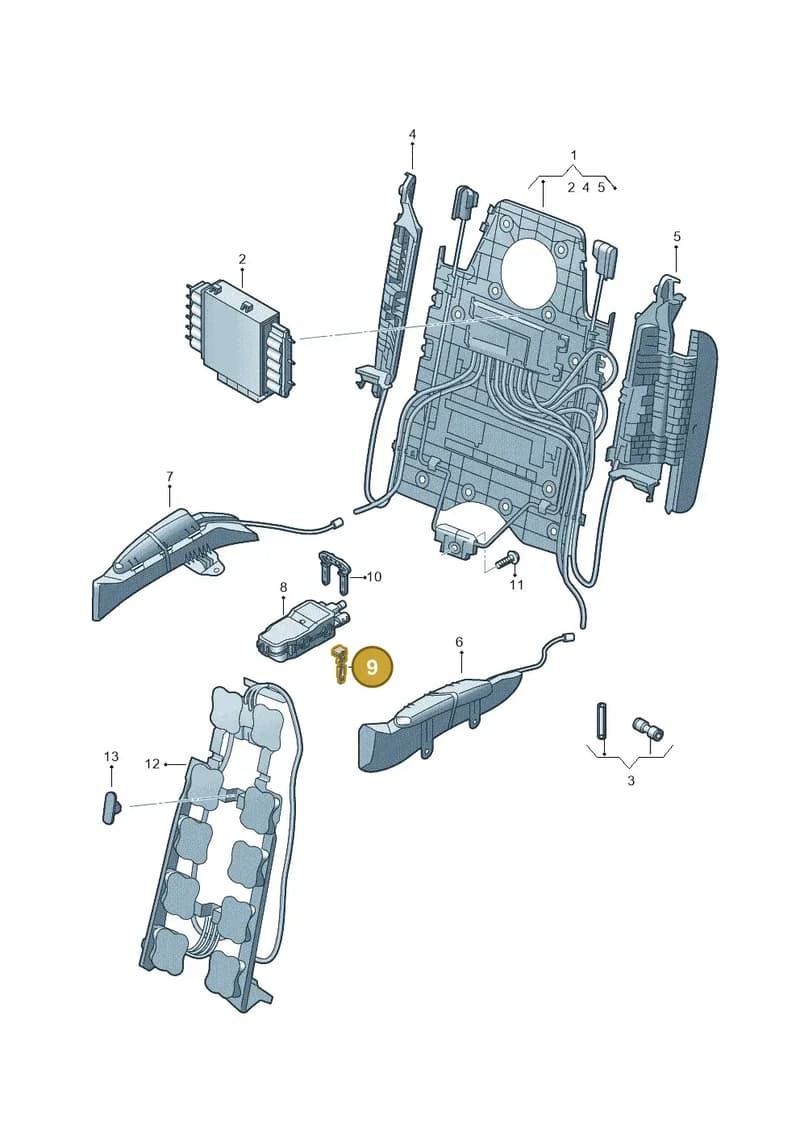 4M0882829 — Audi RS6 Avant (2019-2025) diagram 838959220, position 9