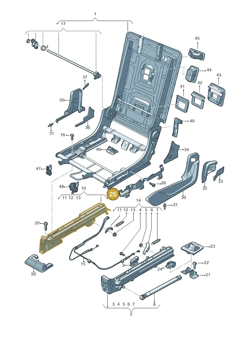 4M0883181 — Audi Q7 (2015-2025) diagram 859883300, position 25