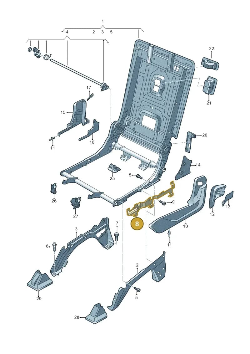 4M0883181 — Audi Q7 (2015-2025) diagram 859883000, position 8