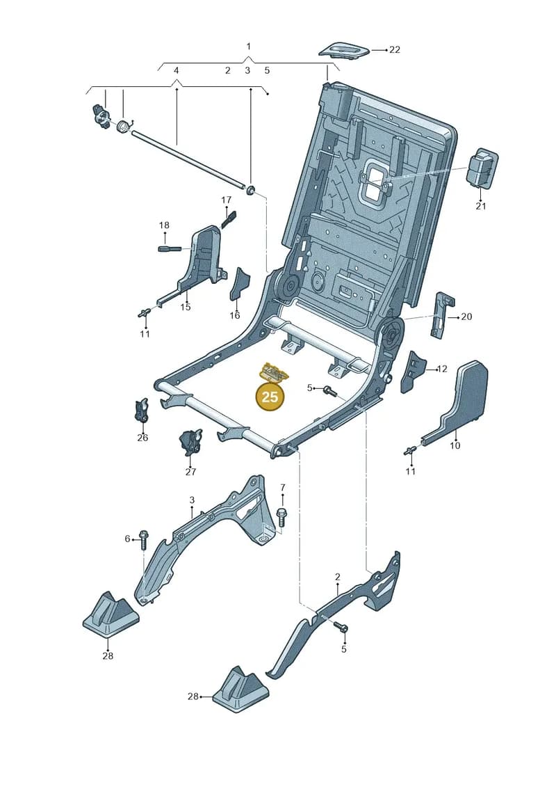 4M0883533 — Audi Q7 (2015-2025) diagram 859883100, position 25